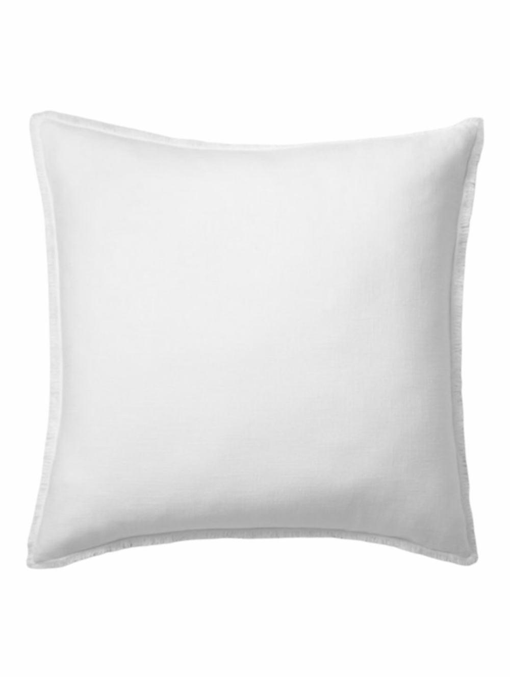 Casaluna Euro White Heavyweight Linen Blend Square Pillow
